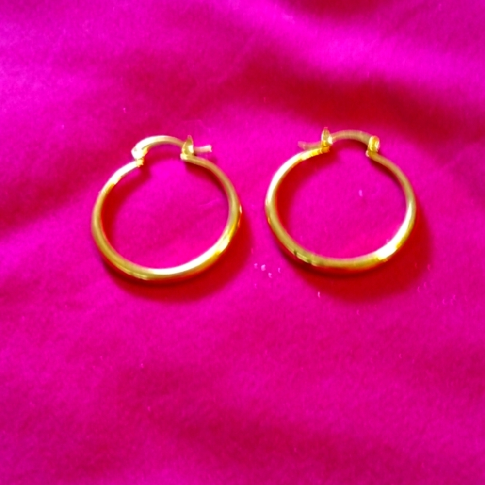 Gold tone Hoop Earrings